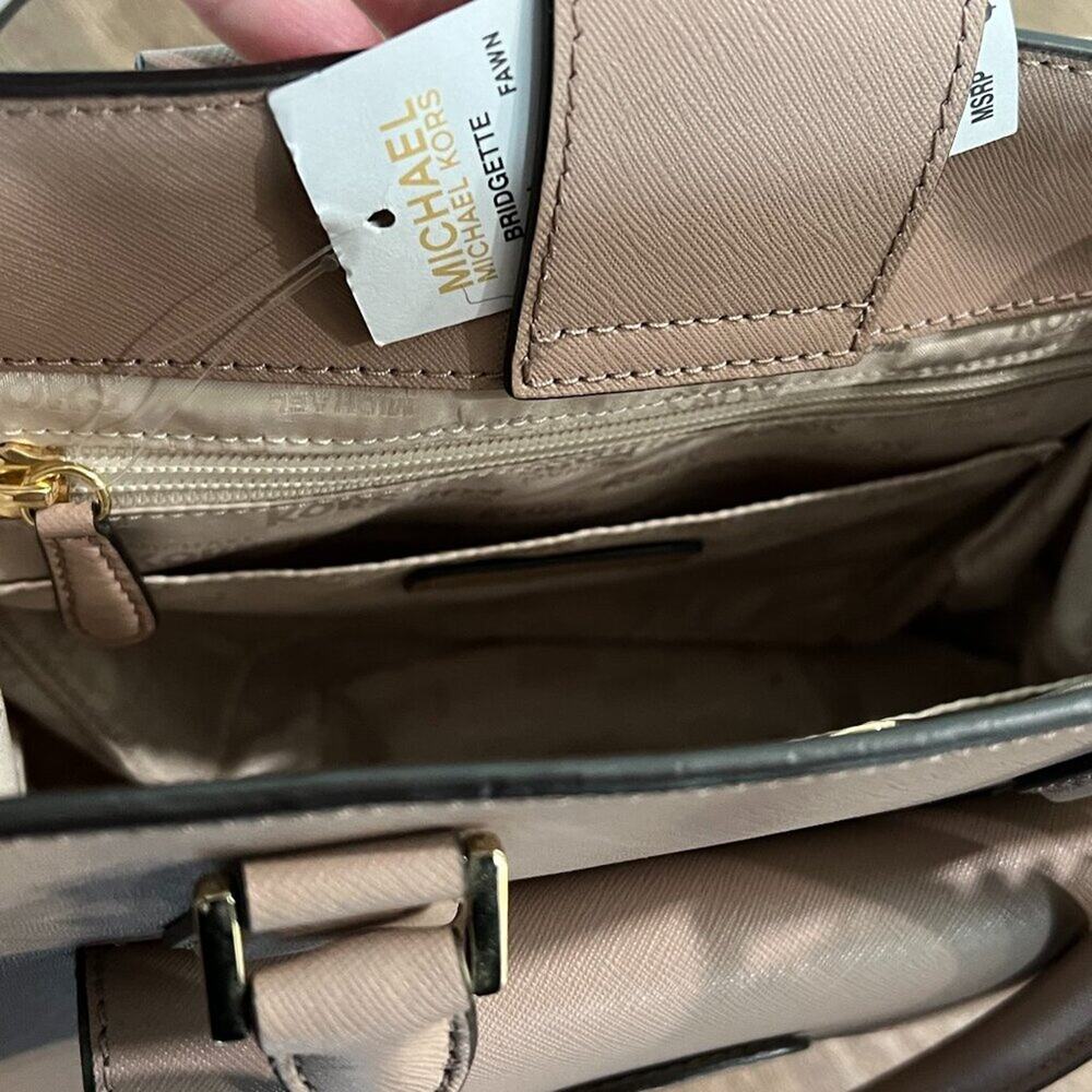 NWT Michael Kors Bridgett Tote in Fawn/Blush Pink - Picture 9 of 9